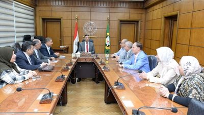 محافظ الدقهلية يناقش تنفيذ مشروع المحور المرورى الجديد بالمنصورة