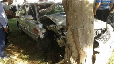 إصابة ضابط شرطة في حادث تصادم بطوخ