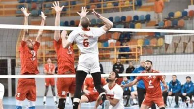 طائرة الزمالك تفوز على الأهلي وتقترب من كأس مصر