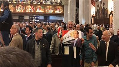 توافد رموز الدولة والوزراء لمشاركة الأقباط في احتفالهم بعيد القيامة بالعباسية
