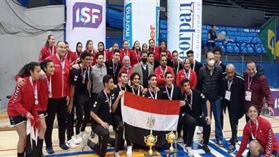 سفير مصر فى صربيا يشارك فريقي البنات والبنين في بطولة العالم لكرة اليد للمدارس فوزهما بالمركزين الثاني والثالث