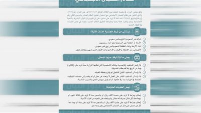 شروط الالتحاق بنظام الضمان الاجتماعي المطور السعودي