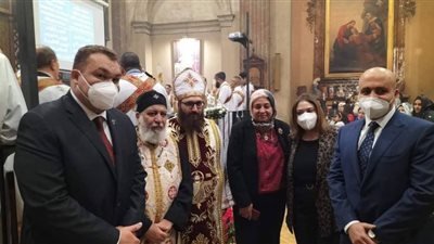 المصريين في ميلانو يحتفلون بعيد القيامة المجيد بكنيسة سان ماركو .. صور