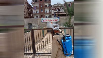 تطهير وتعقيم دور العبادة والمدارس والأماكن الحيوية بالشرقية