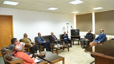 قيادات جامعة سفنكس تزور جامعة أسيوط فى إطار علاقات التعاون والعمل المشترك