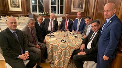 صور.. رموز الجالية المصرية بالنمسا على مائدة السفير محمد الملا