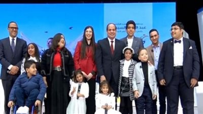 الحلم أصبح حقيقة.. الرئيس السيسي يحقق أمنيات أبطال قادرون باختلاف