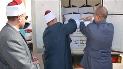 استلام الدفعة الثامنه من لحوم صكوك الطعام باجمالى 2طن لتوزيعهم علي الأسر الأولي بالرعاية بالمنصورة