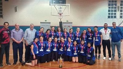 ٱنسات صيد اكتوبر يحرزن كاس منطقة الجيزة لكرة السلة 16 سنة