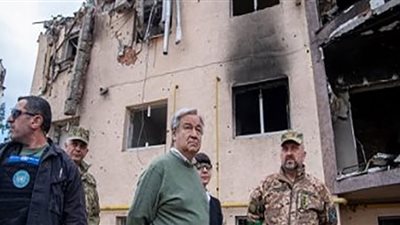 جوتيريش يدين الهجمات على المدنيين خلال زيارة لأوكرانيا