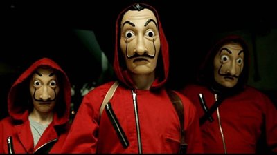 طرح الإعلان الترويجي لمسلسل La casa de papel بالنسخة الكورية