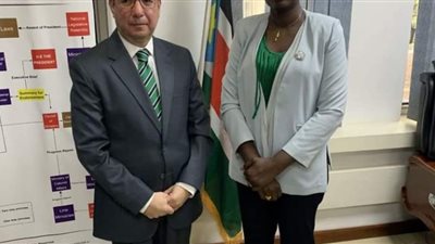 السفير المصري في جوبا يلتقي وزيرة الصحة بجنوب السودان