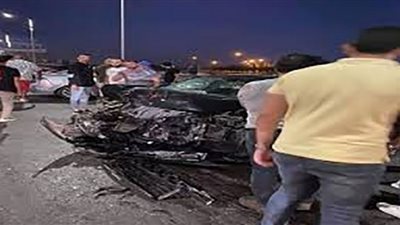 التحقيقات تكشف أسباب حادث تصادم الشيخ زايد النيابة تعاين مسرح جريمة الشيخ زايد