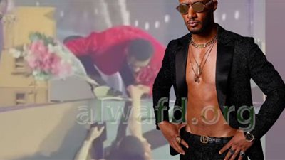 (فيديو) تقبيله فتاة ورميه بأغلى أنواع الساعات.. محمد رمضان يثير الجدل فى حفل العراق