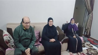 الوفد في منزل تقى ناجى عروس الجنة..وأسرتها نستطيع اليوم تلقي عزائها