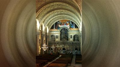 كهنة كنيسة جوارجيوس في مصر الجديدة يترأسون تسبحة كيهك