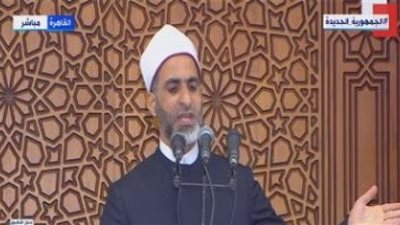 خطيب صلاة العيد بمسجد المشير: علينا الاستمرار بعد رمضان في جبر الخواطر والبر
