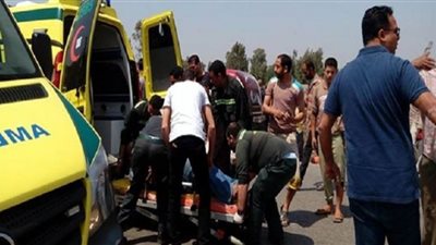 إصابة 3 شباب في انقلاب دراجة نارية بمنيا القمح في الشرقية