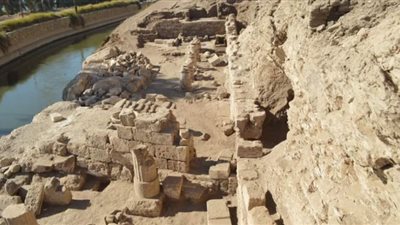 إكتشاف بقايا معبد أثري من العصر البطلمي بسوهاج