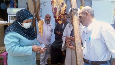 حملات مكثفة للرقابة على بيع اللحوم البلدية خلال اجازة عيد الفطر بالمنيا