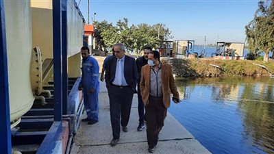 جولة تفقدية لرئيس شركة مياه دمياط لمتابعة الحالة الفنية