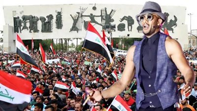 تظاهرة حاشدة في العراق احتجاجًا على حفل محمد رمضان (شاهد)