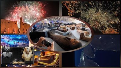 مصر حديث العالم في 2021| وأنوار المحروسة تزين الفضاء