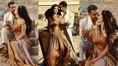 من الأجواء اليونانية إلى الرومانسية الحالمة| الصور الرسمية من حنة بسنت شوقي ومحمد فراج
