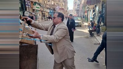 حملة مكبرة لرفع الإشغالات والتعديات بمدينة بلقاس في الدقهلية