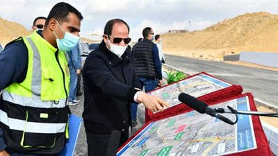 الرئيس السيسى يتفقد عددًا من مشروعات تطوير القاهرة الكبرى «صور»