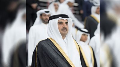 أمير قطر يحضر مباراة مصر والعنابي في كأس العرب
