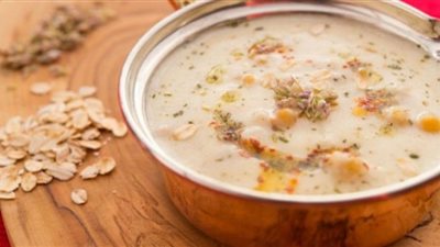 طريقة عمل شوربة الشوفان بالبطاطس