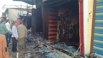 اندلاع حريق داخل مخزن ملابس ببولاق أبو العلا