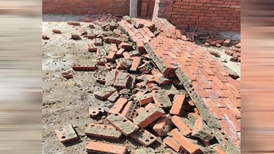 إزالة فورية لحالة تعدى بالبناء المخالف بقرية ميت سويد في الدقهلية