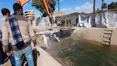 إزالة 13 حالة تعدً على المجاري المائية والري بمساحة 497.5 متر في سوهاج