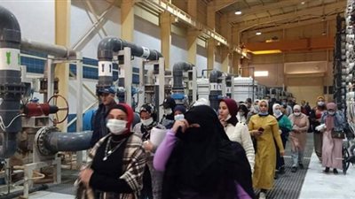 جولة لطلاب كلية التربيه بجامعة الفيوم بمحطة تحلية المياه بالغردقة