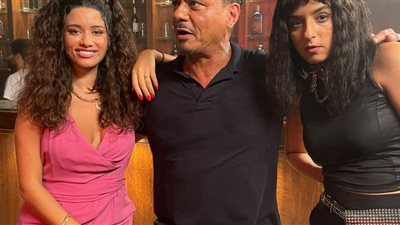 سينتيا خليفة في كواليس مسلسل بيمبو