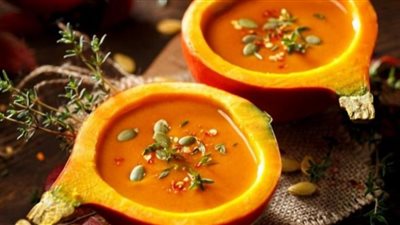 طريقة عمل شوربة القرع الكريمية