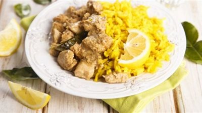طريقة عمل أرز بسمتي بالكركم والدجاج