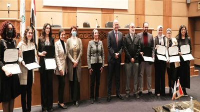 وزيرة البيئة تكرم طالبات الجامعة الألمانية لتطوير قرية الغرقانة بمحمية نبق
