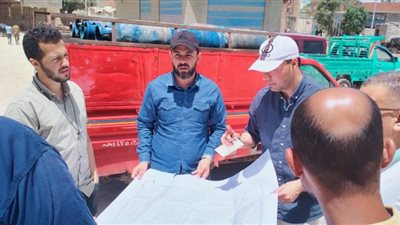 معاينة ميدانية لإستكمال توصيل الغاز الطبيعي لاخر النقاط فى مدينة ابشواى بالفيوم