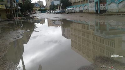 أمطار غزيرة تضرب قرى كفر الدوار بالبحيرة