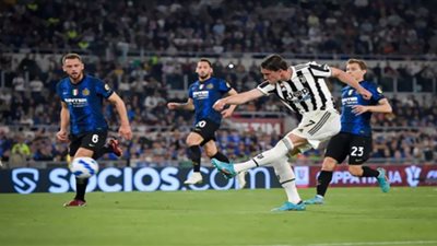 يوفنتوس يقلب الطاولة علي انتر ميلان ويتقدم بهدفين في كأس ايطاليا