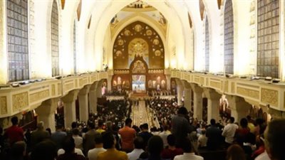 قداس الجمعة بمشاركة كهنة كنيسة مارجرجس بشبرا مصر