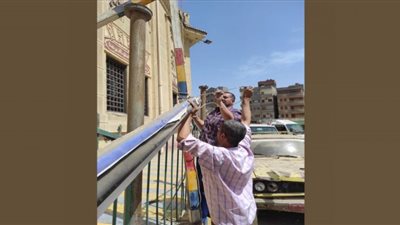 استمرار حملات ازالة الإعلانات العشوائية والغير مرخصة بالدقهلية