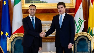 رئيس كردستان ووزير خارجية إيطاليا يناقشان العلاقات الاقتصادية وقضايا الأمن