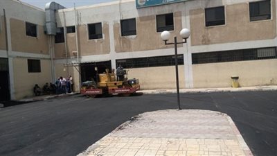 الإسماعيلية تقوم برفع كفاءة مدخل طوارئ مستشفى جامعة قناة السويس