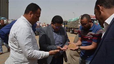 خلية معدنية وسعة 60 الف طن اقماح فى مجمع صوامع سدس ببني سويف