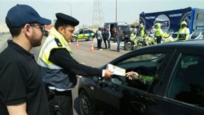 ضبط 2357 مخالفة عدم تركيب الملصق الإلكتروني