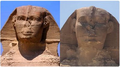 أبو الهول يغمض عينيه وعيون العالم تتجه نحوه (صور وفيديو)